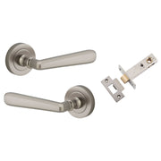 Copenhagen Lever Round Rose Passage Kit Satin Nickel