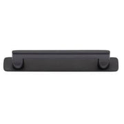 Baltimore Cabinet Pull with Backplate CTC128mm Matt Black