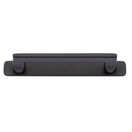 Baltimore Cabinet Pull with Backplate CTC128mm Matt Black