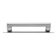 Baltimore Cabinet Pull with Backplate CTC128mm Polished Chrome