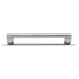 Baltimore Cabinet Pull with Backplate CTC160mm Polished Chrome