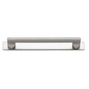 Baltimore Cabinet Pull with Backplate CTC160mm Satin Nickel