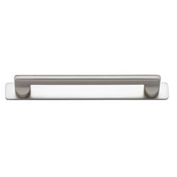 Baltimore Cabinet Pull with Backplate CTC160mm Satin Nickel
