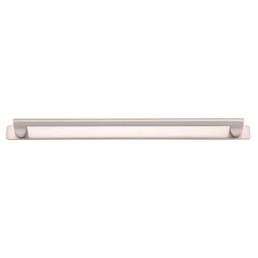 Baltimore Cabinet Pull with Backplate CTC320mm Satin Nickel