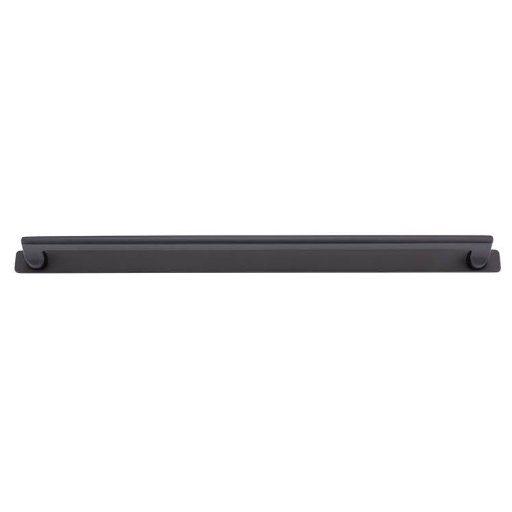 Baltimore Cabinet Pull with Backplate CTC450mm Matt Black