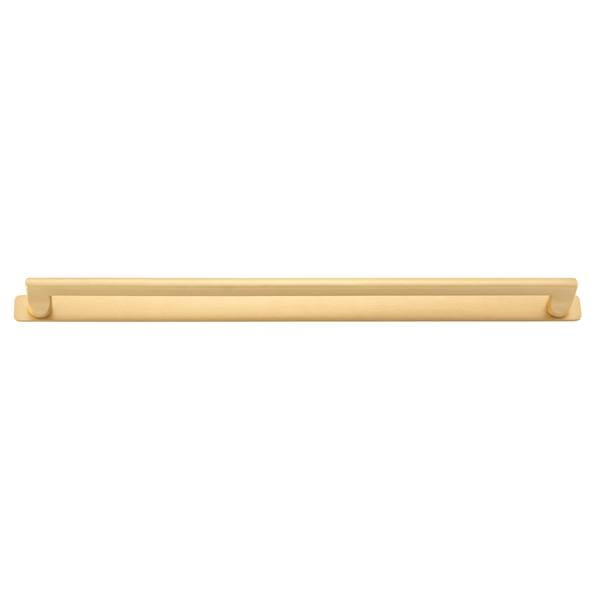 Baltimore Cabinet Pull with Backplate CTC450mm Brushed Brass