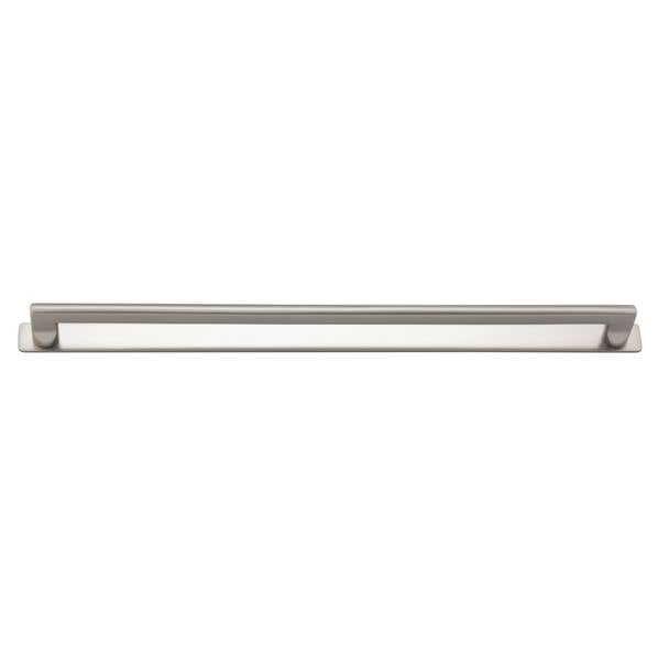 Baltimore Cabinet Pull with Backplate CTC450mm Satin Nickel