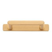 Osaka Cabinet Pull with Backplate CTC96mm Brushed Brass