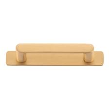 Osaka Cabinet Pull with Backplate CTC96mm Brushed Brass