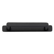 Osaka Cabinet Pull with Backplate CTC128mm Matt Black
