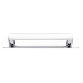 Osaka Cabinet Pull With Backplate Polished Chrome Ctc128Mm