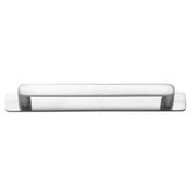Osaka Cabinet Pull with Backplate CTC160mm Brushed Chrome