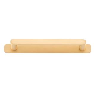 Osaka Cabinet Pull with Backplate CTC160mm Brushed Brass