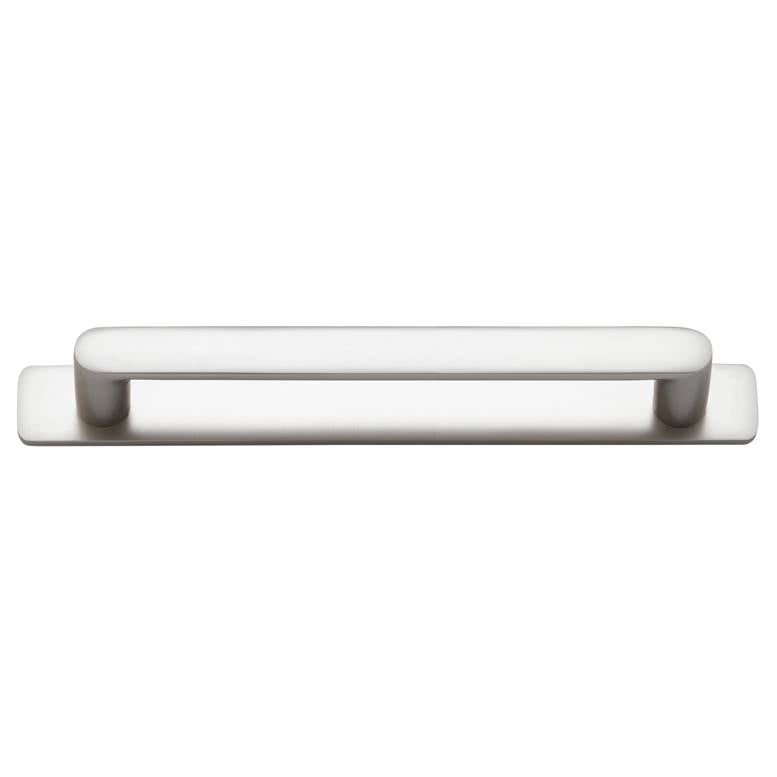 Osaka Cabinet Pull with Backplate CTC160mm Satin Nickel