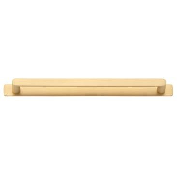 Osaka Cabinet Pull with Backplate CTC256mm Brushed Brass