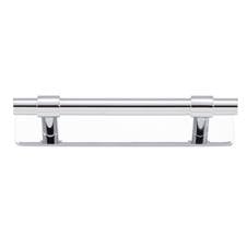 Helsinki Cabinet Pull with Backplate CTC96mm Polished Chrome
