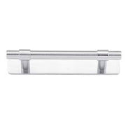 Helsinki Cabinet Pull with Backplate CTC96mm Brushed Chrome