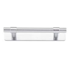 Helsinki Cabinet Pull with Backplate CTC96mm Brushed Chrome