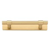 Helsinki Cabinet Pull with Backplate CTC96mm Brushed Brass