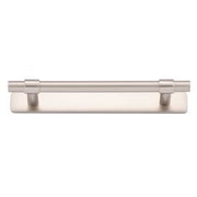 Helsinki Cabinet Pull with Backplate CTC128mm Satin Nickel