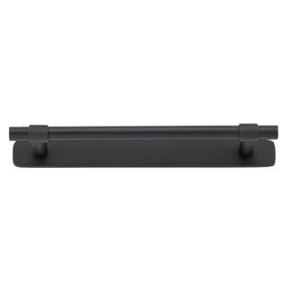 Helsinki Cabinet Pull with Backplate CTC160mm Matt Black