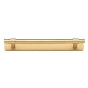 Helsinki Cabinet Pull with Backplate CTC160mm Brushed Brass