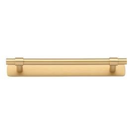 Helsinki Cabinet Pull with Backplate CTC160mm Brushed Brass