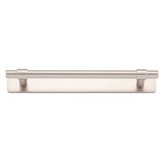 Helsinki Cabinet Pull with Backplate CTC160mm Satin Nickel