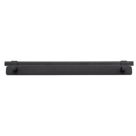 Helsinki Cabinet Pull with Backplate CTC256mm Matt Black
