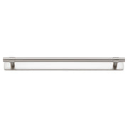 Helsinki Cabinet Pull with Backplate CTC256mm Satin Nickel