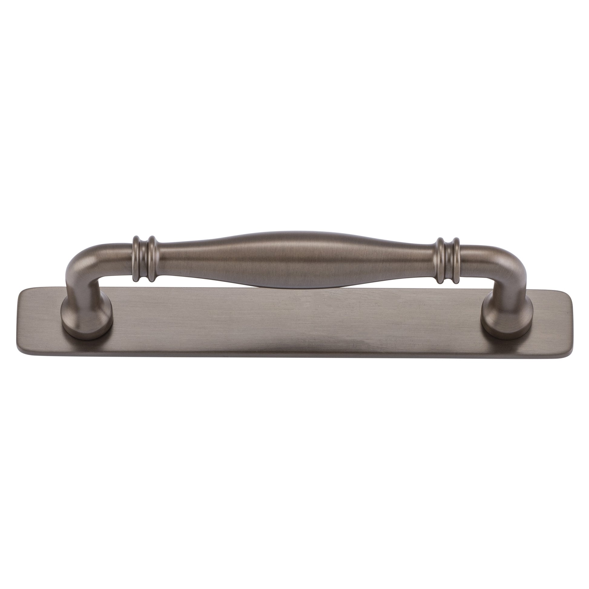 Sarlat Cabinet Pull with Backplate CTC128mm, Signature Brass