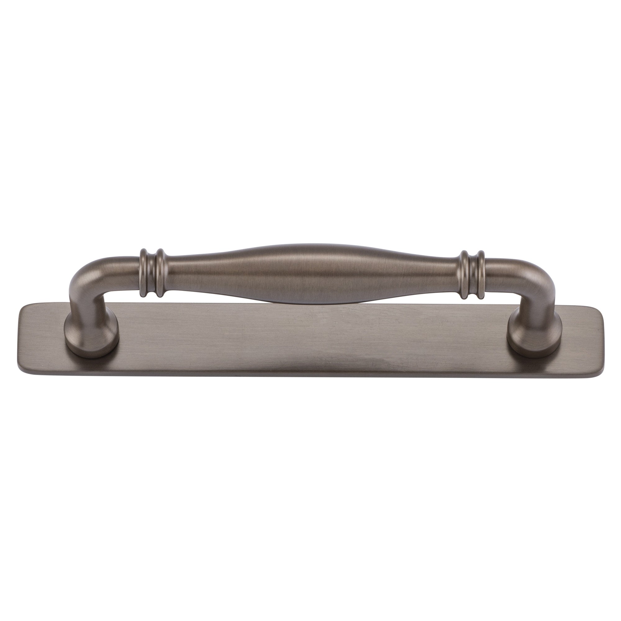 Sarlat Cabinet Pull with Backplate CTC128mm, Signature Brass