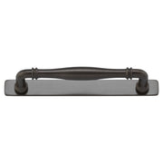 Sarlat Cabinet Pull with Backplate CTC160mm, Signature Brass