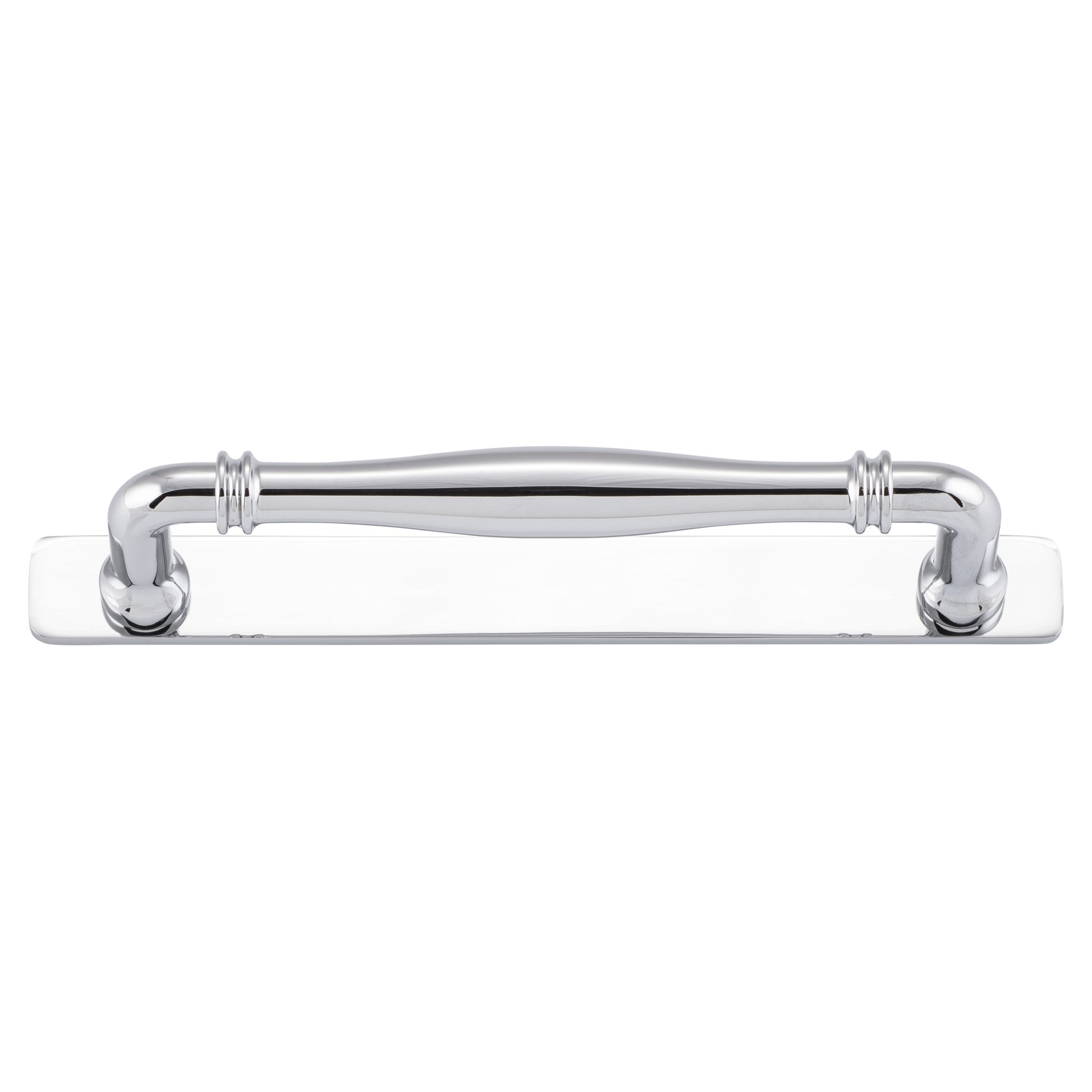 Sarlat Cabinet Pull with Backplate CTC160mm, Polished Chrome