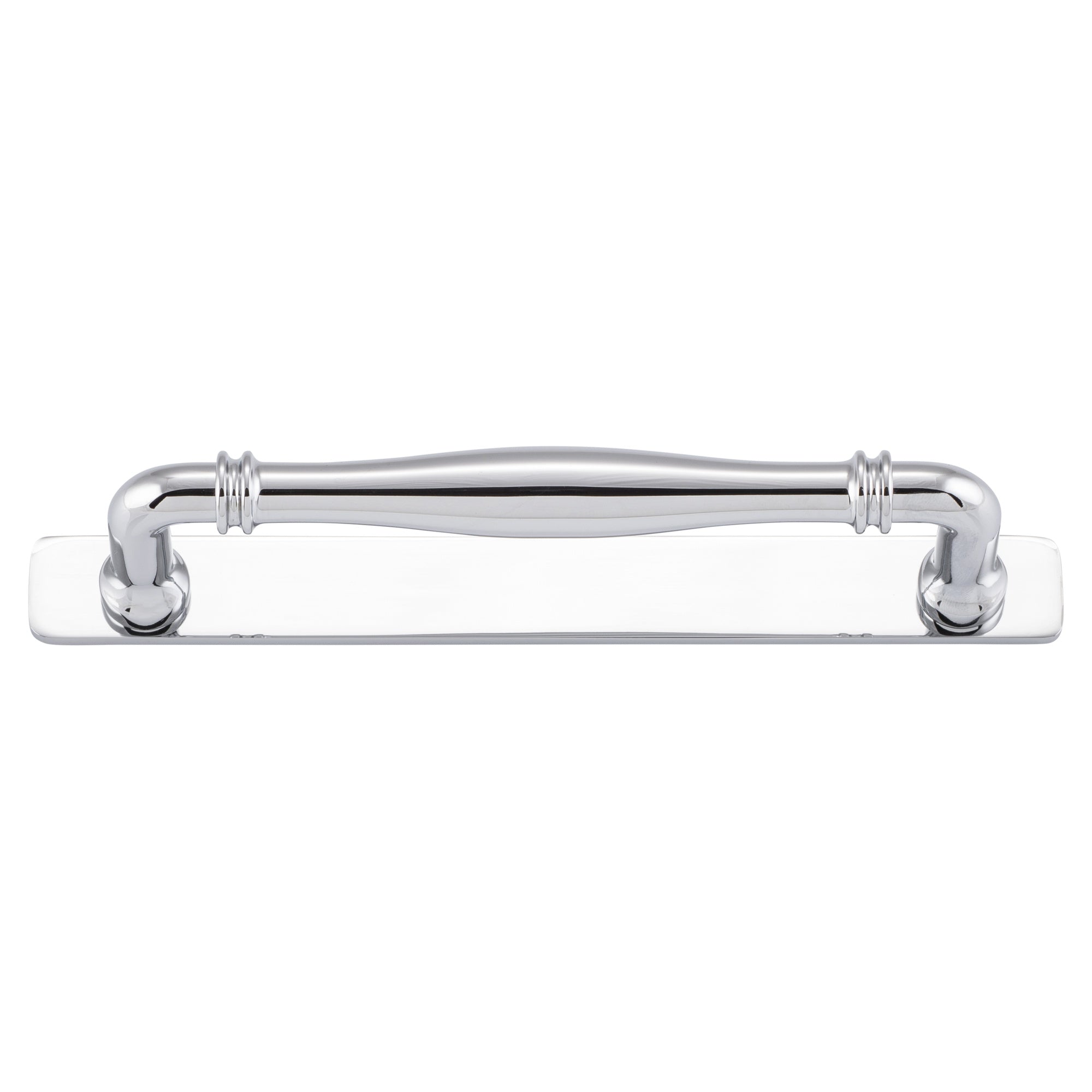 Sarlat Cabinet Pull with Backplate CTC160mm, Polished Chrome