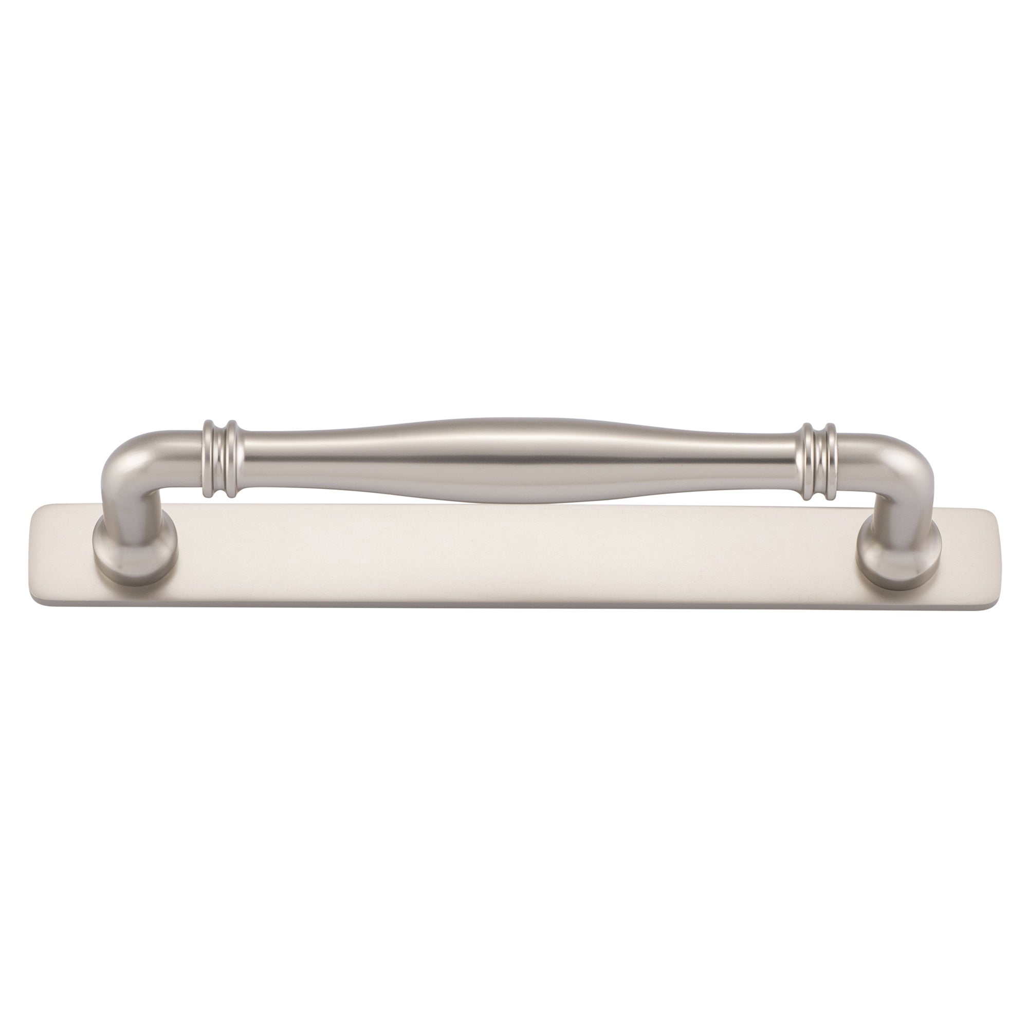 Sarlat Cabinet Pull with Backplate CTC160mm, Satin Nickel
