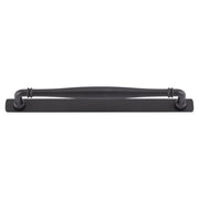 Sarlat Cabinet Pull with Backplate CTC256mm, Matt Black