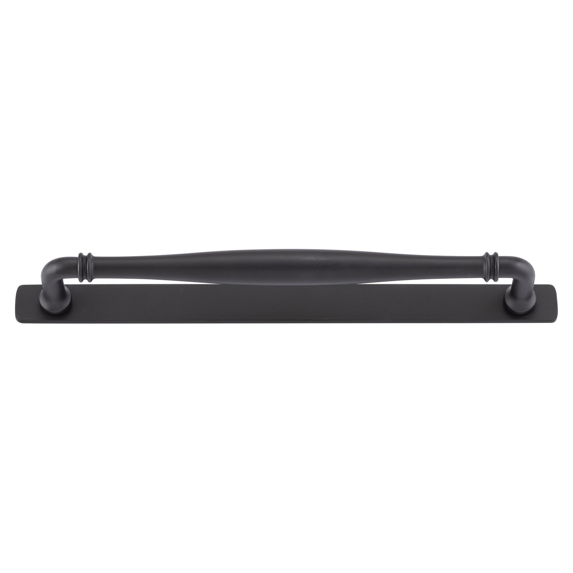 Sarlat Cabinet Pull with Backplate CTC256mm, Matt Black