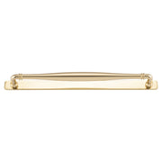 Sarlat Cabinet Pull with Backplate CTC320mm, Polished Brass