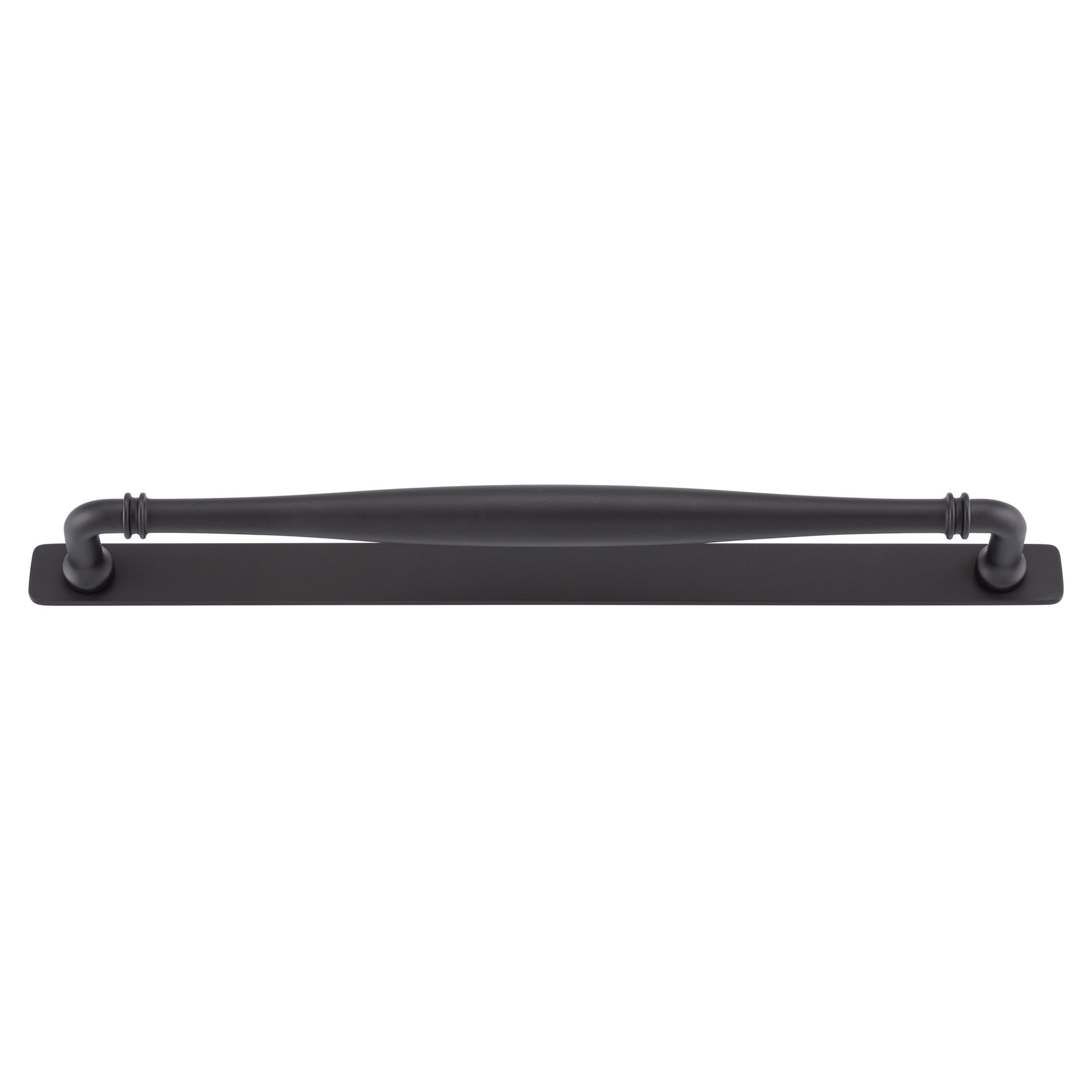 Sarlat Cabinet Pull with Backplate CTC320mm, Matt Black