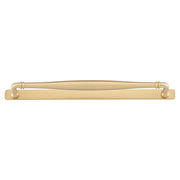 Sarlat Cabinet Pull with Backplate CTC320mm, Brushed Brass