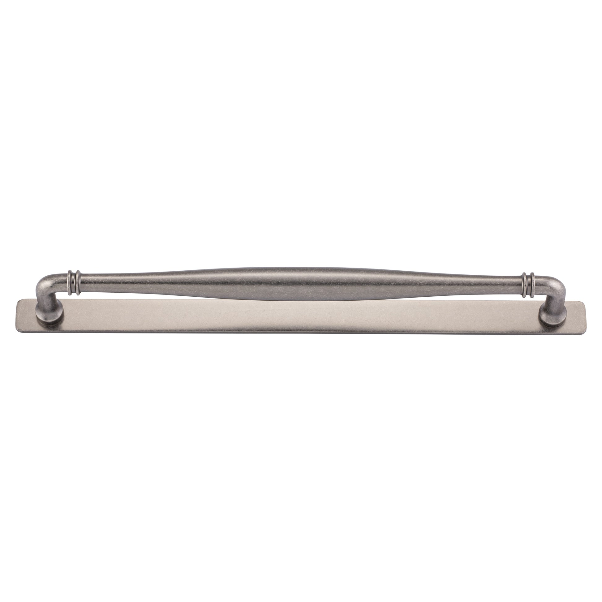 Sarlat Cabinet Pull with Backplate CTC320mm, Distressed Nickel