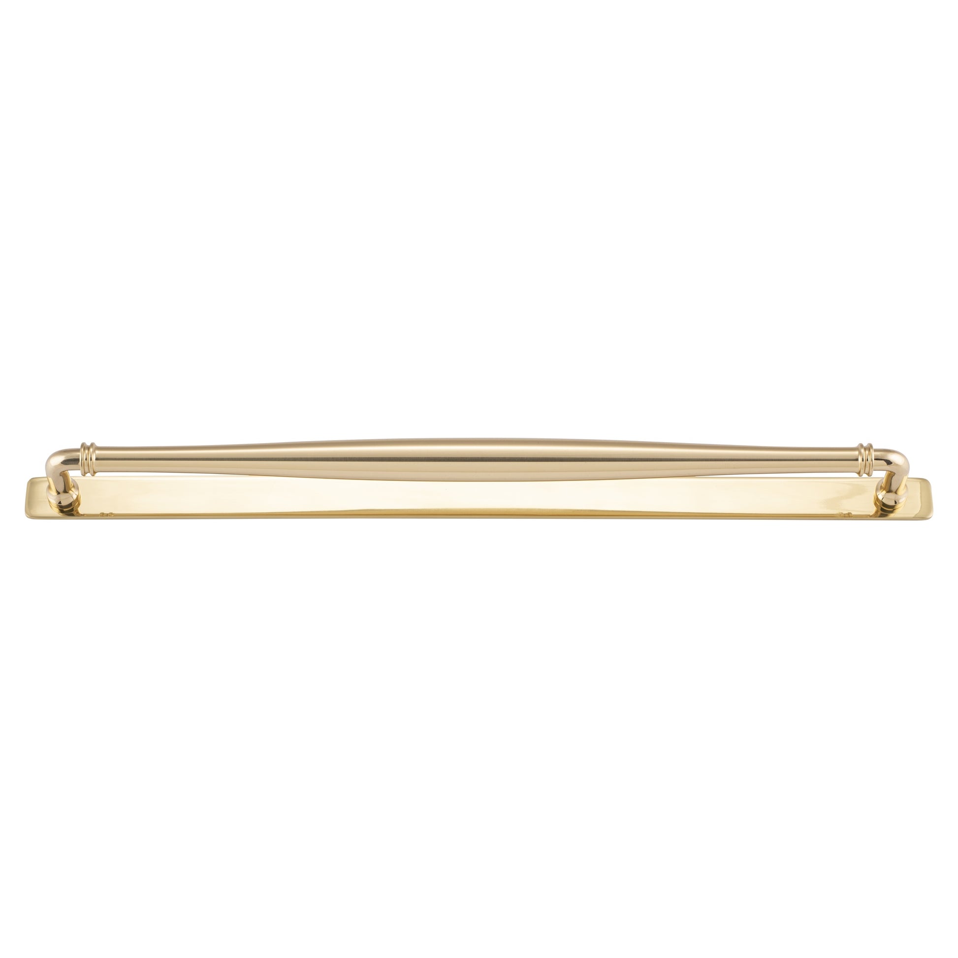 Sarlat Cabinet Pull with Backplate CTC450mm, Polished Brass