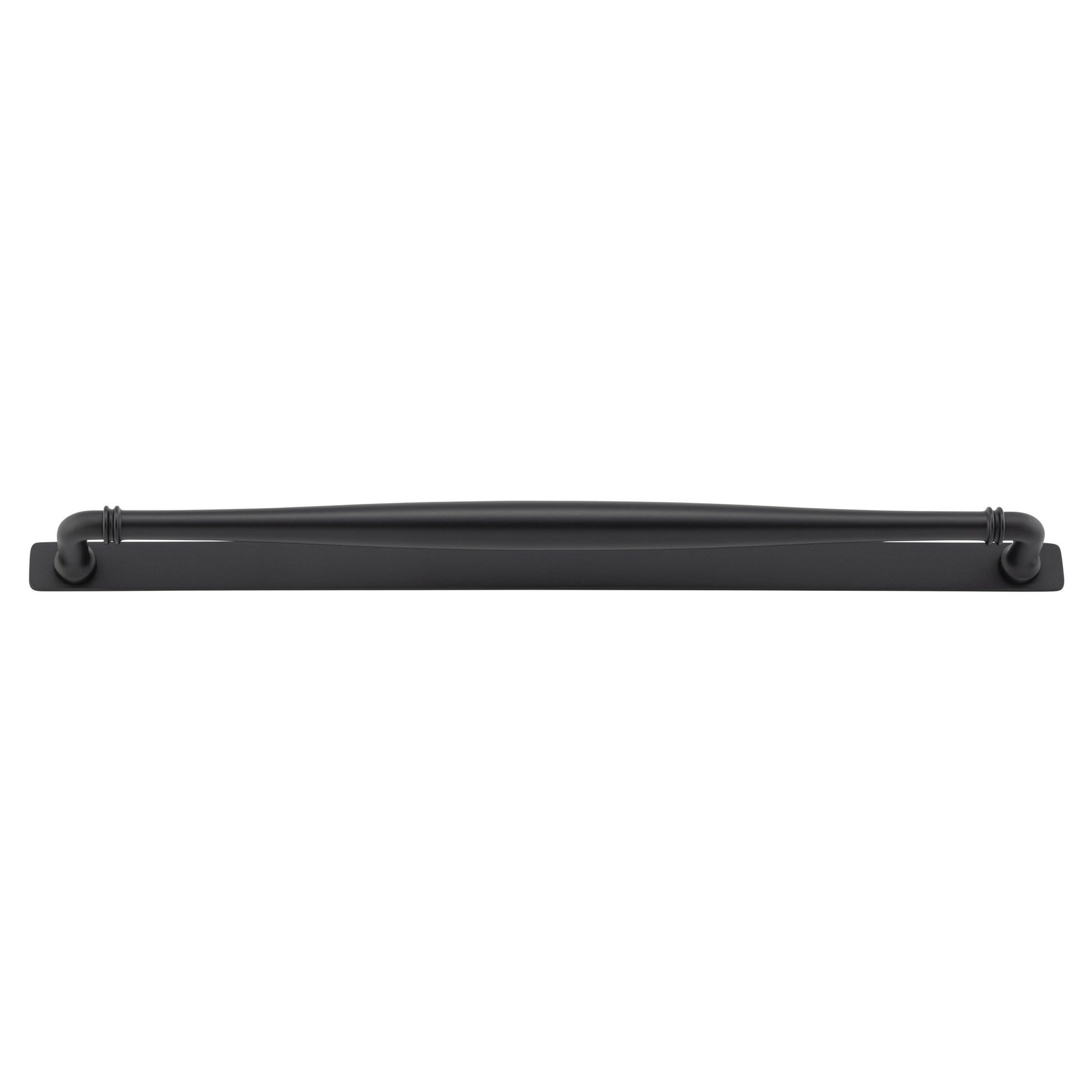 Sarlat Cabinet Pull with Backplate CTC450mm, Matt Black