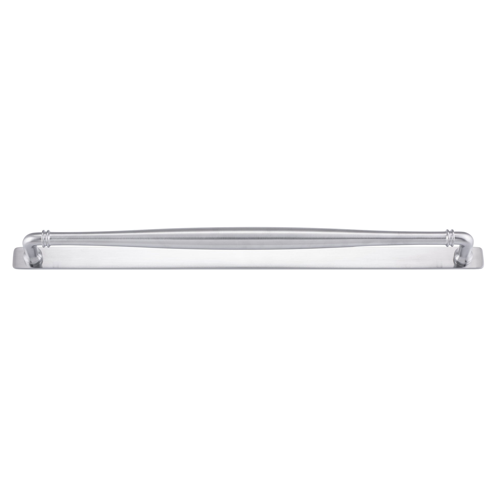 Sarlat Cabinet Pull with Backplate CTC450mm, Brushed Chrome