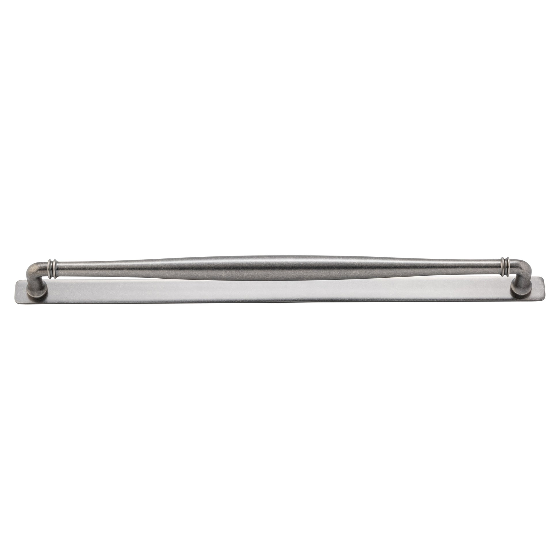 Sarlat Cabinet Pull with Backplate CTC450mm, Distressed Nickel