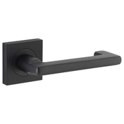 Baltimore Return Lever Square Rose Matt Black