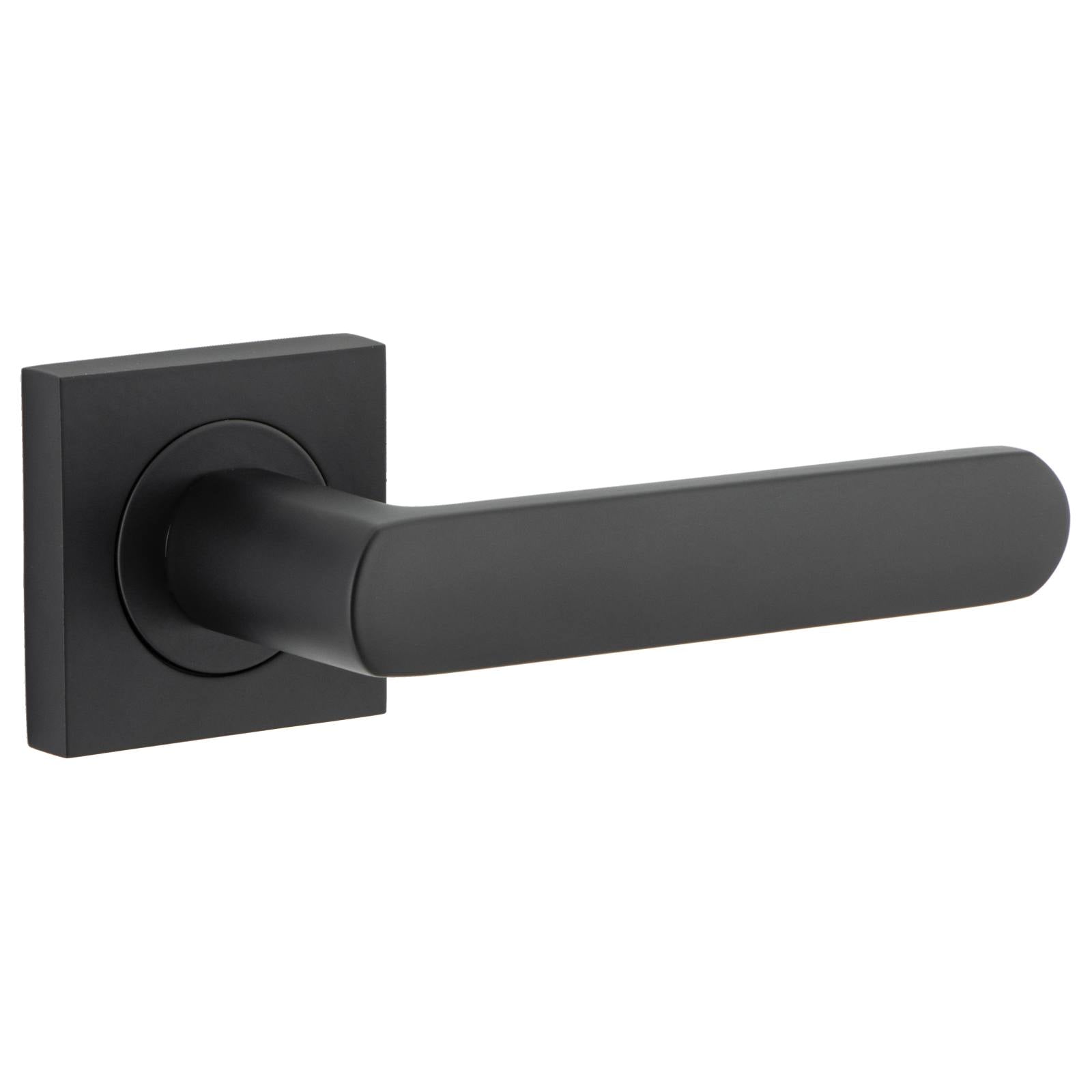 Osaka Lever Square Rose Matt Black