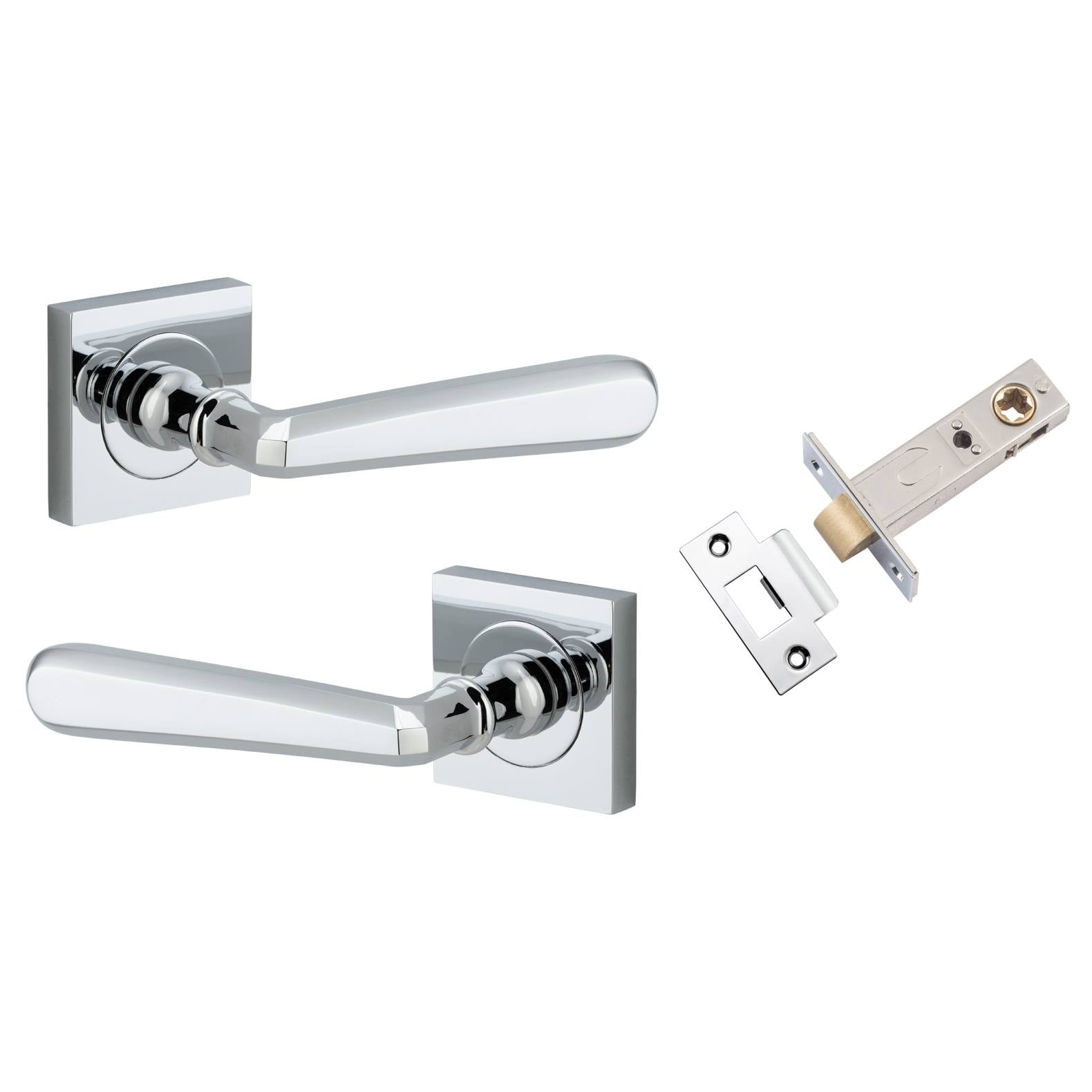 Copenhagen Lever Square Rose Passage Kit Polished Chrome