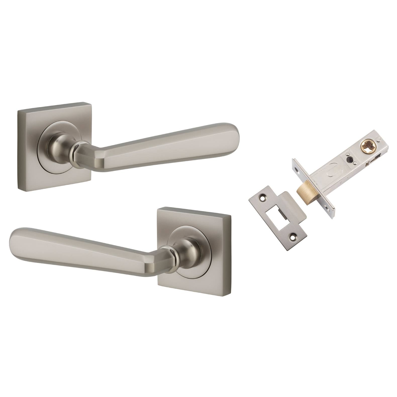 Copenhagen Lever Square Rose Passage Kit Satin Nickel